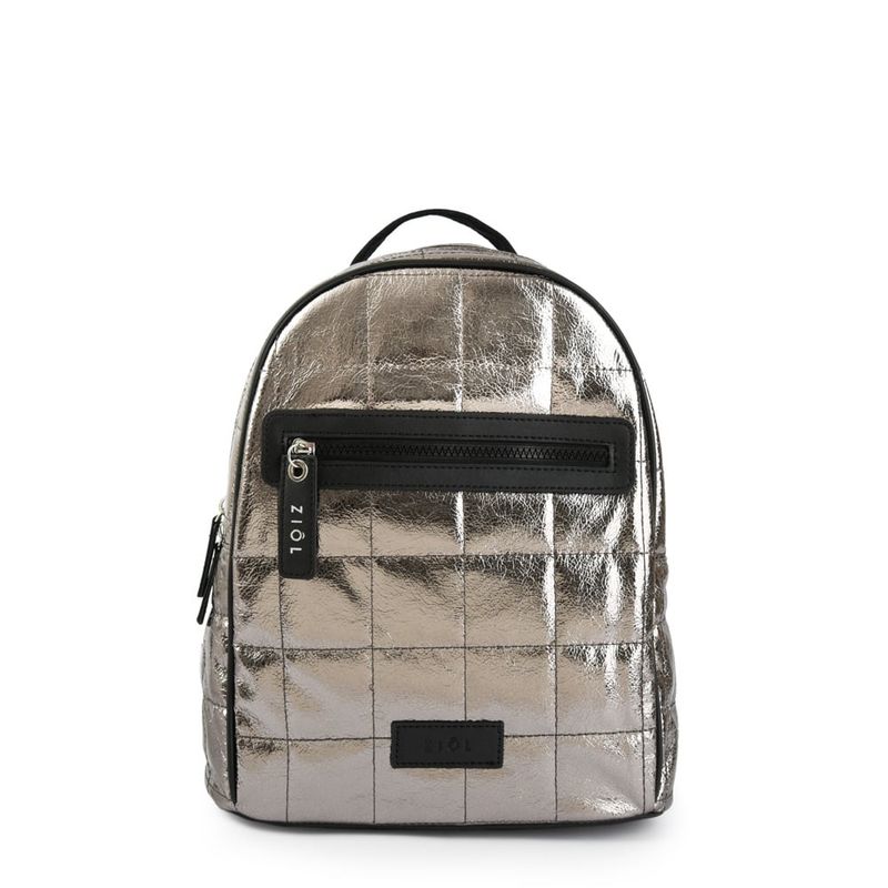 ZIOL - Mochila mediana vanilla plateado oscuro