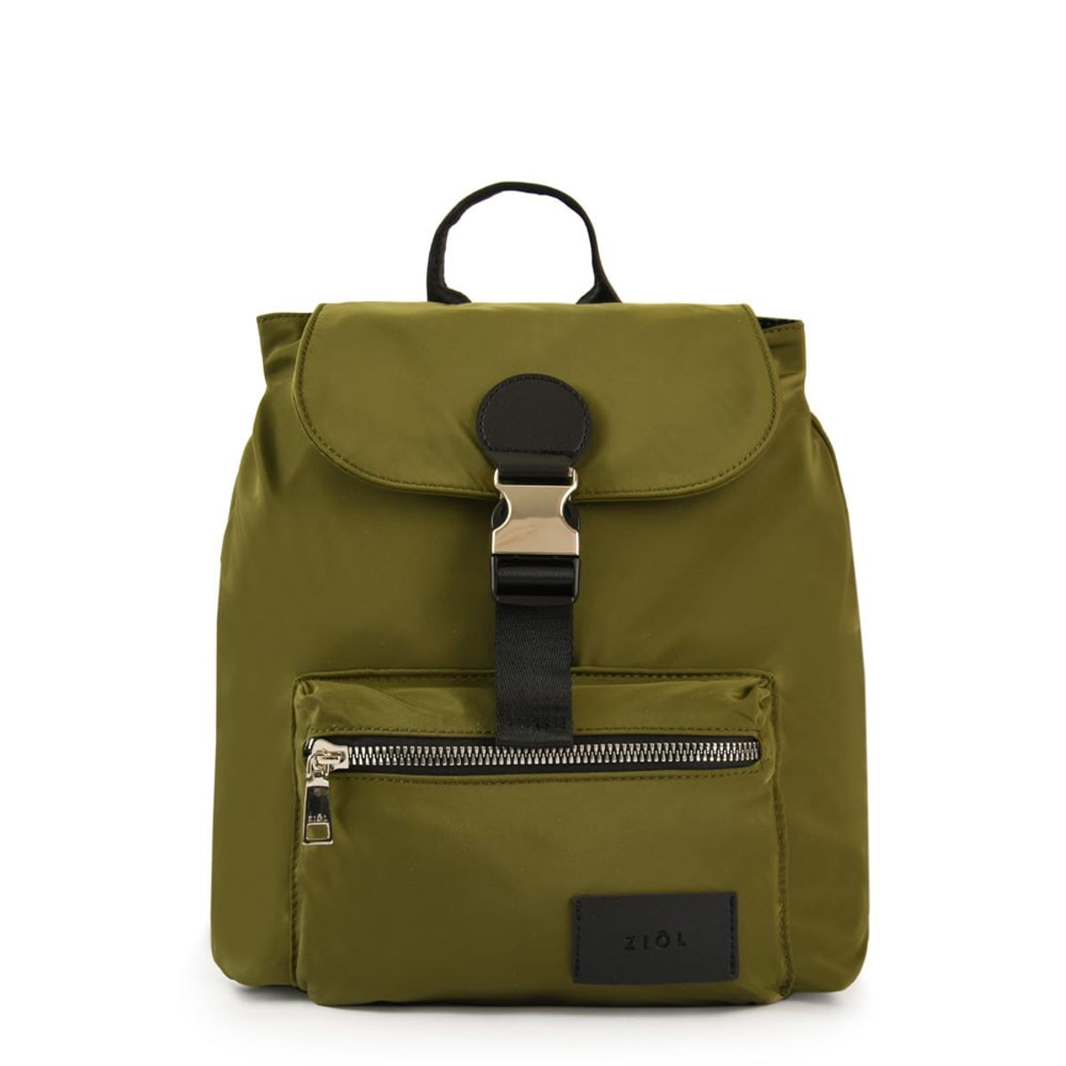 ZIOL - Mochila con tapa mediana amara verde oliva