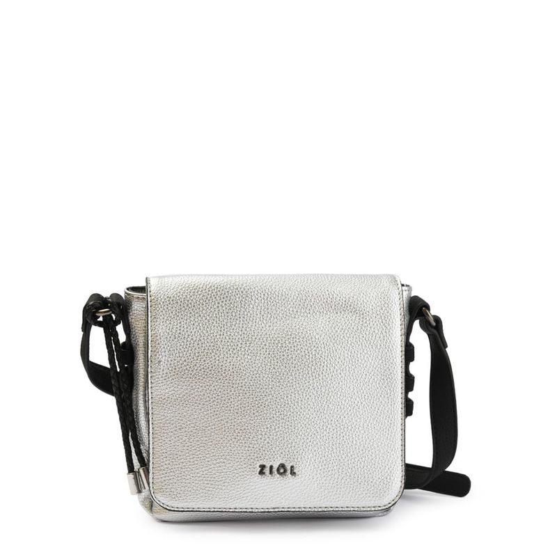 ZIOL - Cartera bandolera con tapa pequeña melchy plateado oscuro