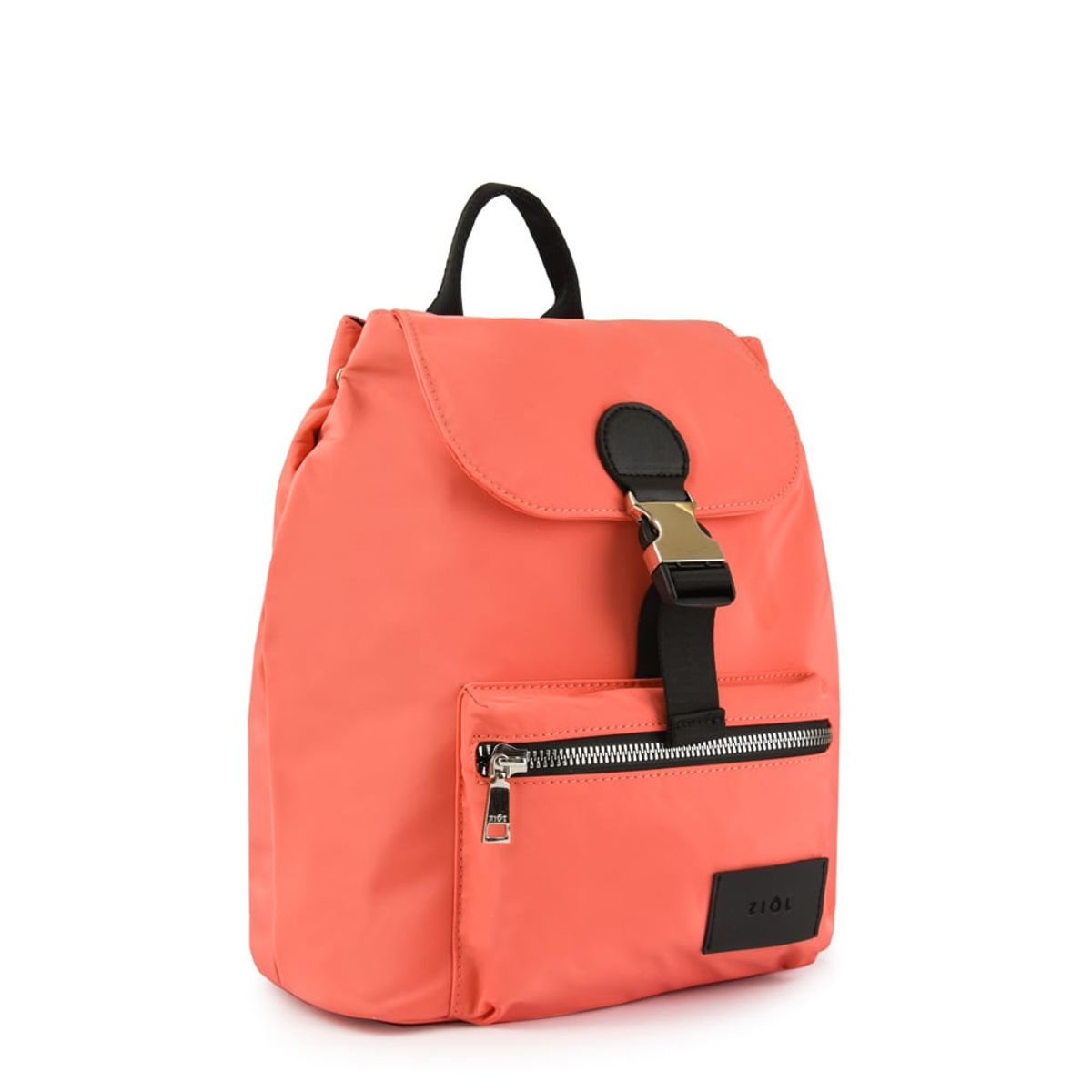 ZIOL - Mochila con tapa amara mediana coral