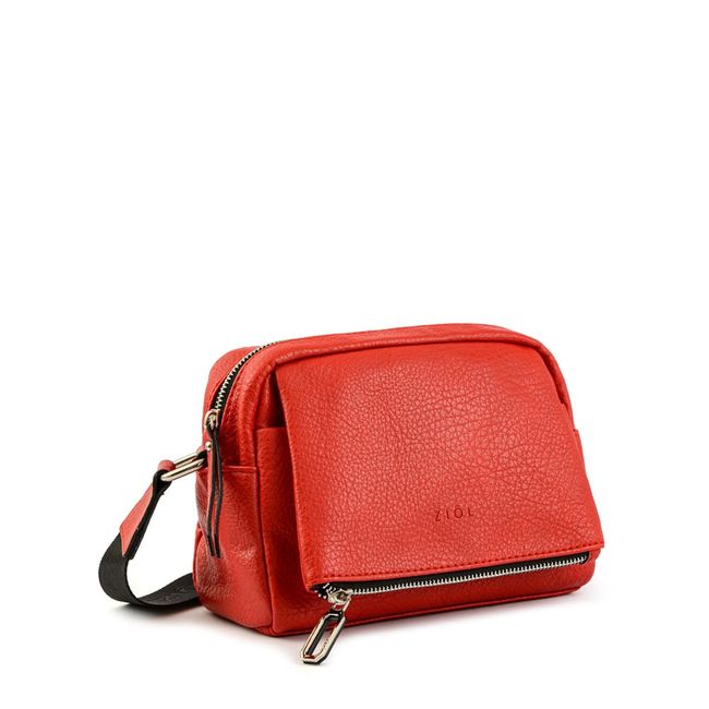 ZIOL - Cartera bandolera pequeña byanca rojo