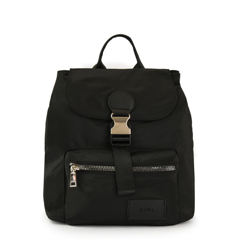 ZIOL - Mochila con tapa mediana amara negro