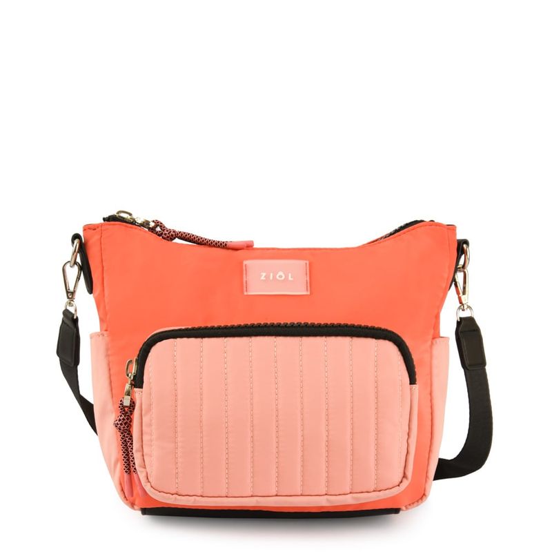 ZIOL - Cartera bandolera pequeña pradis coral