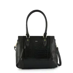 ZIOL - Cartera dos asas tres divisiones mediana tiana negro