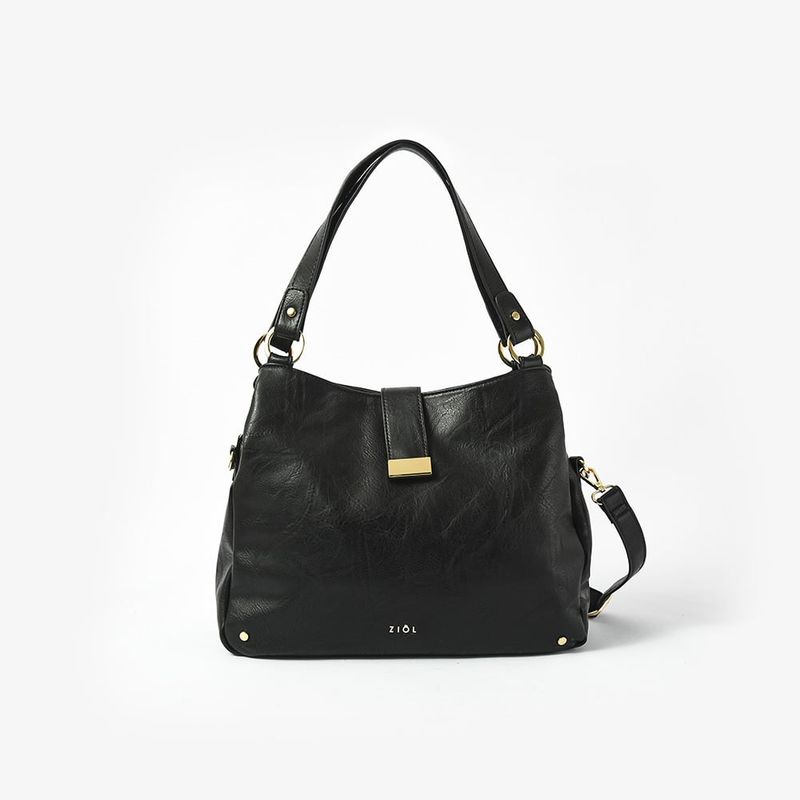 ZIOL - Cartera dos asas mediana alida negro