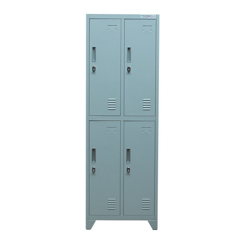 GENERICO - LOCKER 2 CUERPOS 4 CASILLEROS 166 cmts TECNOPLUS