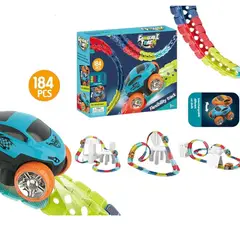 GENERICO - Autopista Magica Flexible Gravedad 0 184 Pcs para Niños