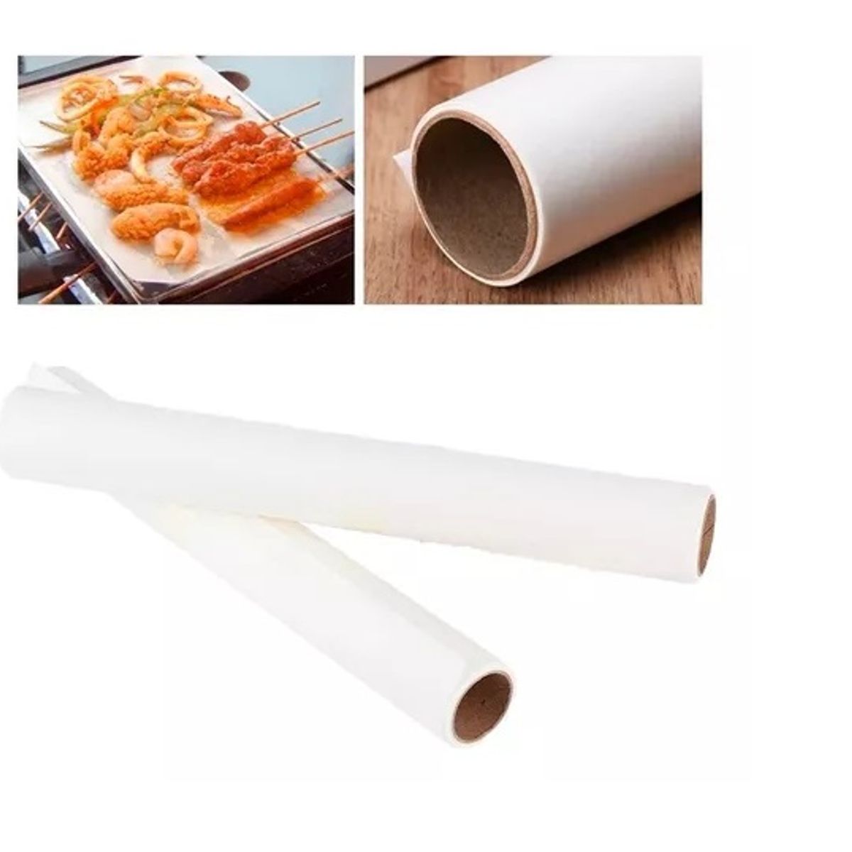 PASTELERIUS - X2 Rollo De Papel Mantequilla Para Hornear Antigrasa Cocina 5mts Papel Antiadherente Para Horno