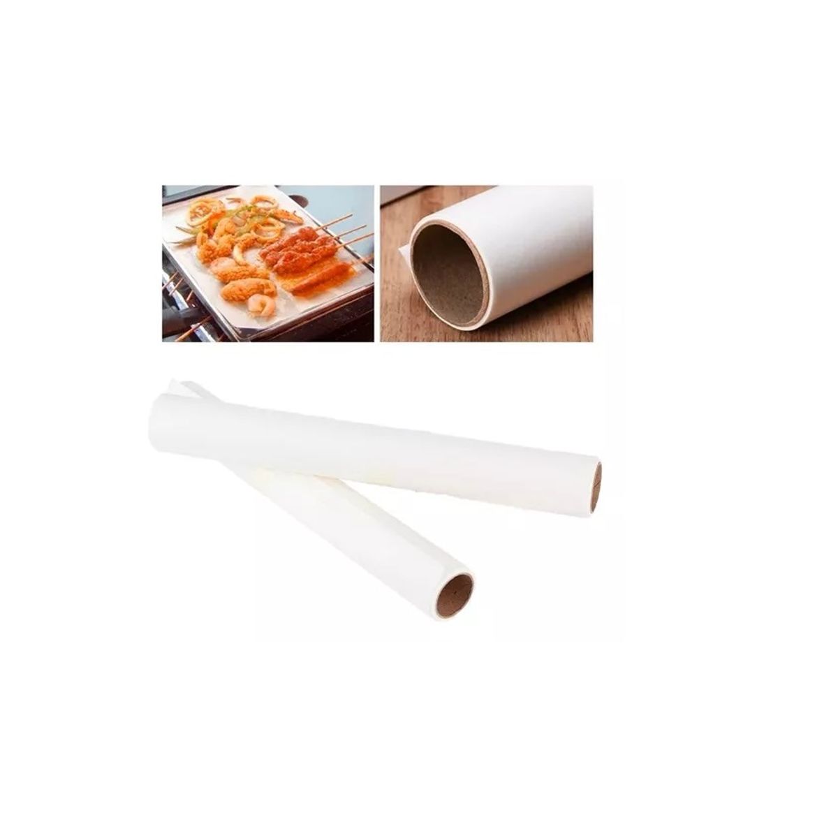 PASTELERIUS - X2 Rollo De Papel Mantequilla Para Hornear Antigrasa Cocina 5mts Papel Antiadherente Para Horno