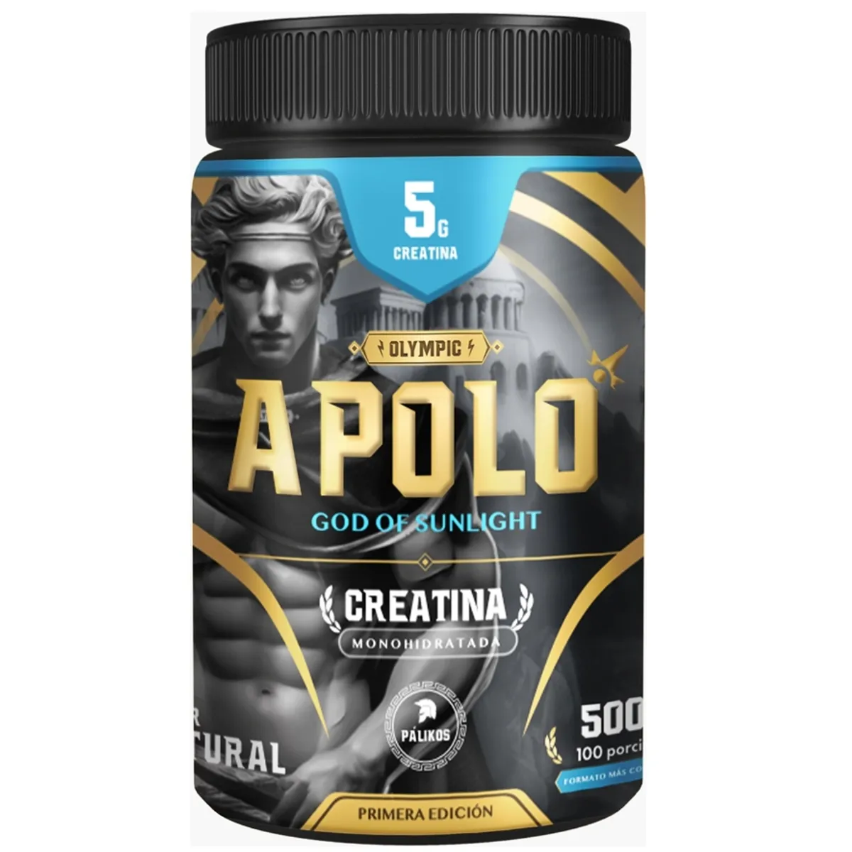 PALIKOS FITNESS - Creatina Apolo 500g 100 servicios/Laboratorio Internacional Pharmacorp