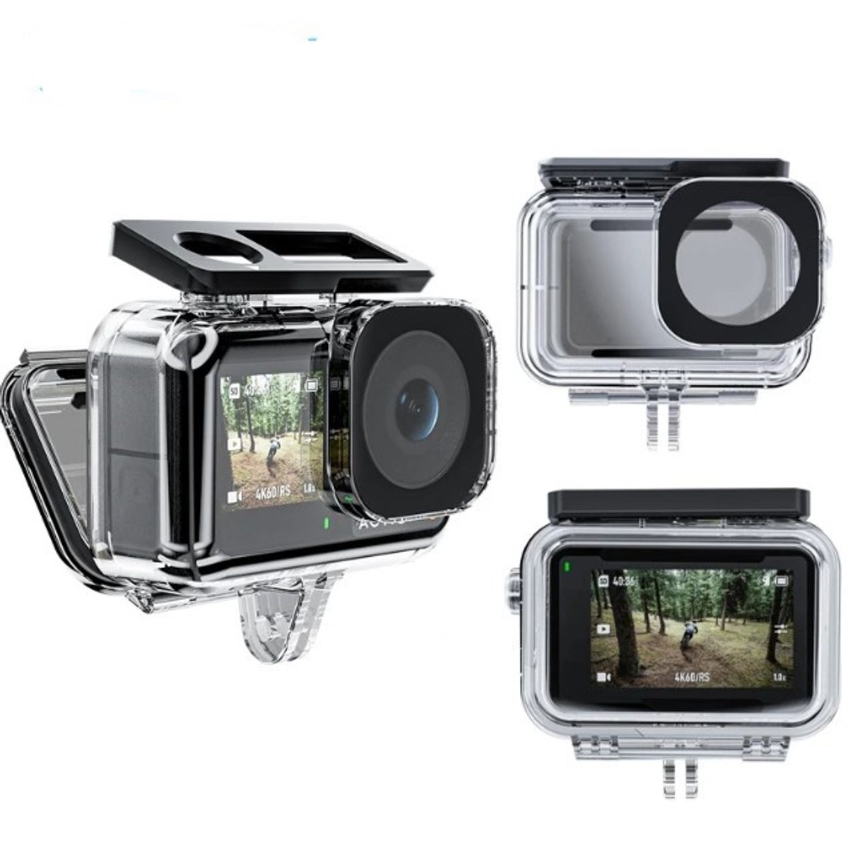 TELESIN - Carcasa Sumergible Para Dji Osmo Action 3 / 4 / 5 Pro - Telesin