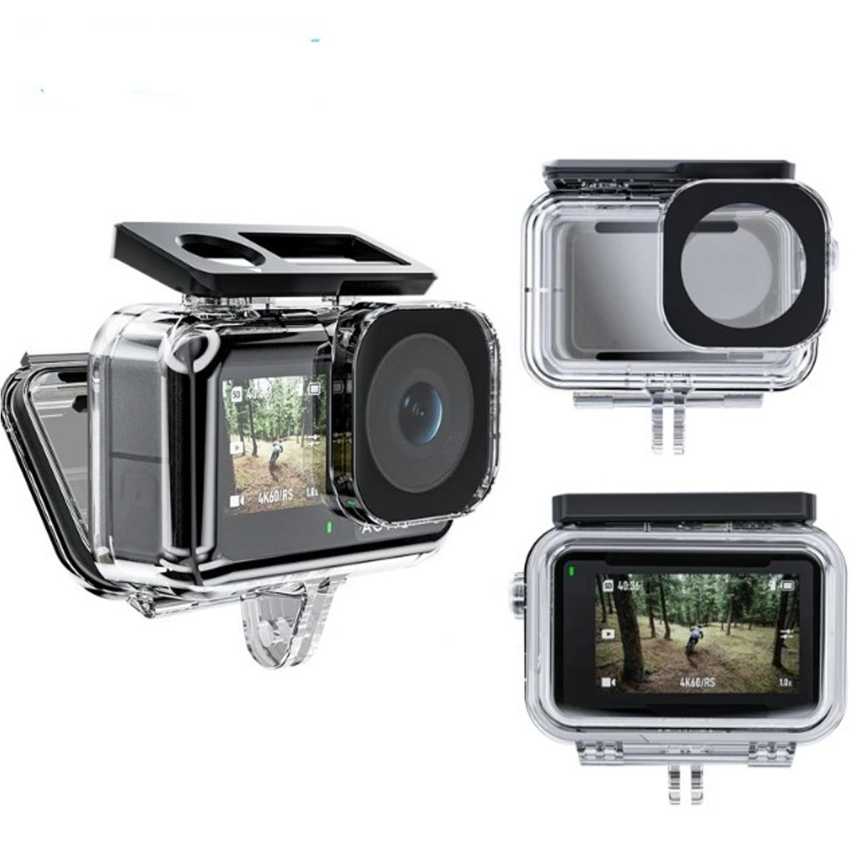 TELESIN - Carcasa Sumergible Para Dji Osmo Action 3 / 4 / 5 Pro - Telesin