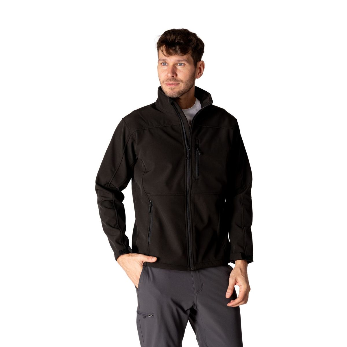 INDUSBORD - Chaqueta Softshell Hombre Custom Series Con Cierre Ykk ®