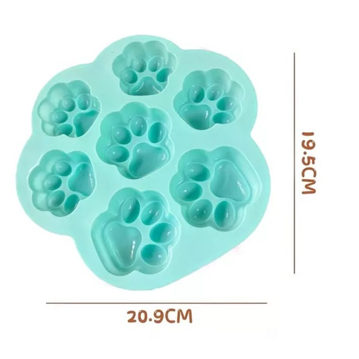 GENERICO - Pack X2 Moldes De Chocolate Moldes Silicona Patitas Patas