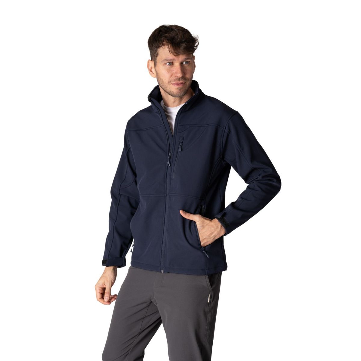 INDUSBORD - Chaqueta Softshell Hombre Custom Series Con Cierre Ykk ®