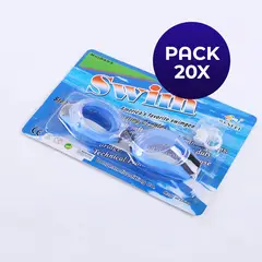 SDFIT - Pack 20x Lentes de Natacion Adulto Ajustable WF-0403…
