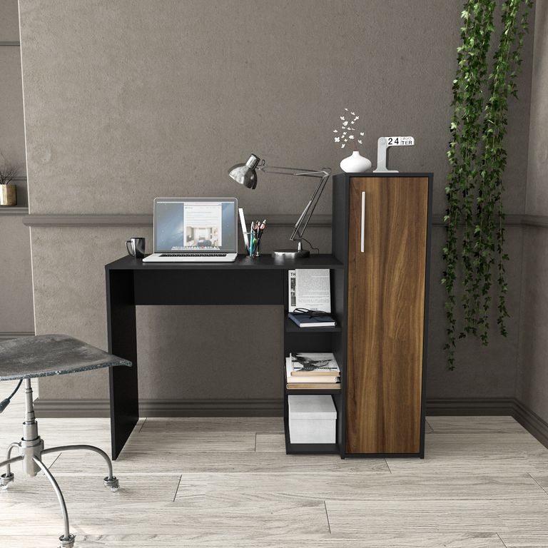 Escritorio estante Onix 111X123X45