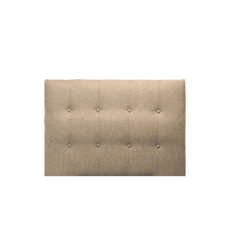 GENERICO - Respaldo Cama 1 Plaza Lino Beige Sevilla
