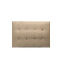 GENERICO - Respaldo Cama 1 Plaza Lino Beige Sevilla