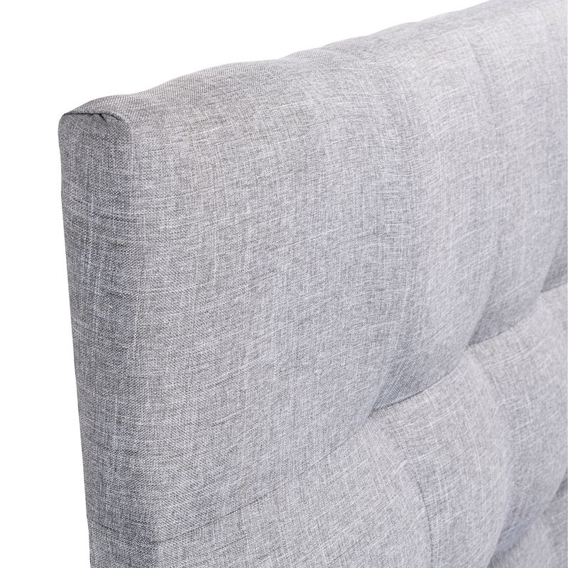 GENERICO - Respaldo Cama King Lino Gris Alicante