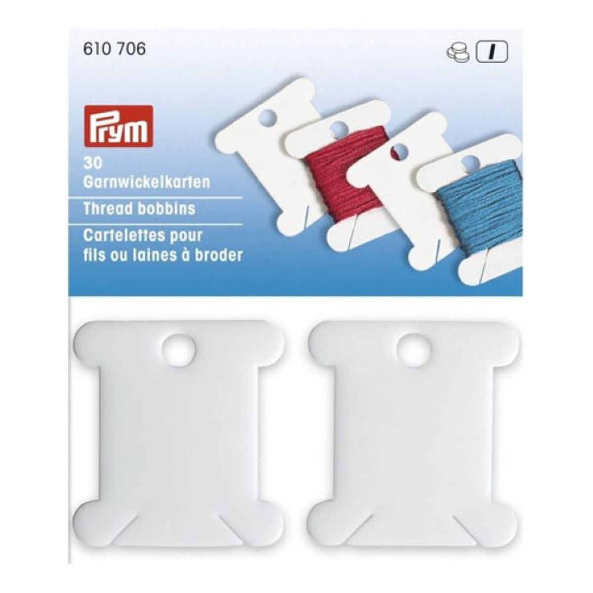PRYM - Bobinas Plásticas30pc Para Hilos De Bordar Marca Prym