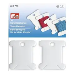 PRYM - Bobinas Plásticas30pc Para Hilos De Bordar Marca