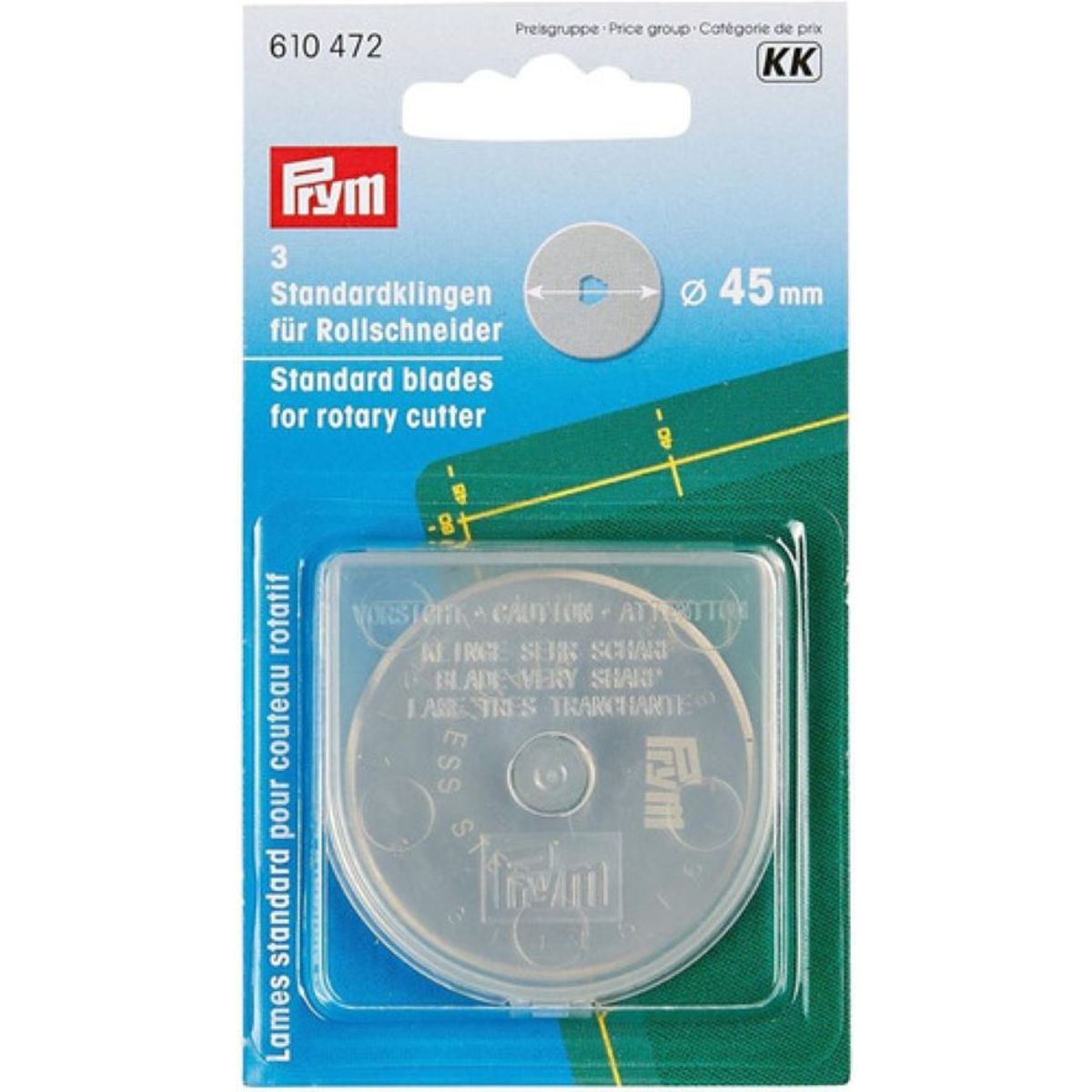 PRYM - Cuchilla De 3 Recambio Cutter 45mm Prym Calidad Alemana
