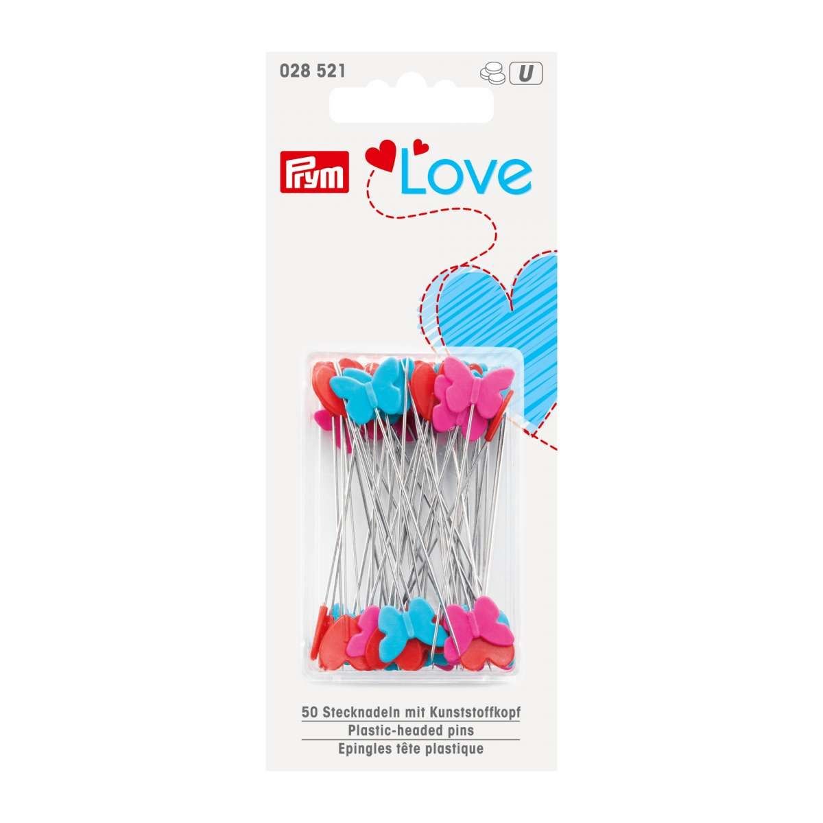 PRYM - Alfileres Prym Calidad Alemana Forma Corazones Y Mariposas