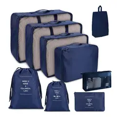 GENERICO - Bolsas Organizadoras De Equipaje / 9 Unidades