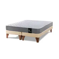 LATAM HOME - Cama Europea 2 Plazas Zen Best 150x200 Cm Pu Beige