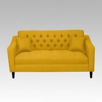 Sofá Baúl Capitoné 2 Cuerpos Wrexham - Amarillo