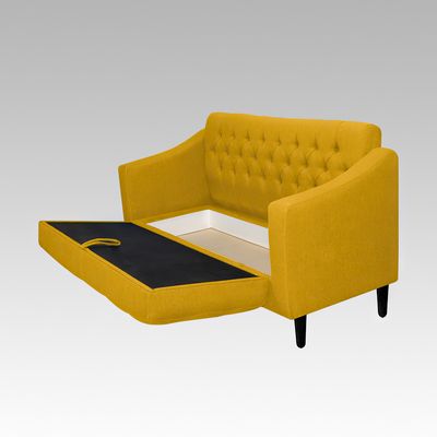 Imagen 2 del producto Sofá Baúl Capitoné 2 Cuerpos Wrexham - Amarillo