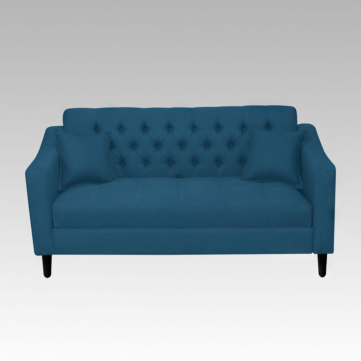 GENERICO - Sofá Baúl Capitoné 2 Cuerpos Wrexham - Azul