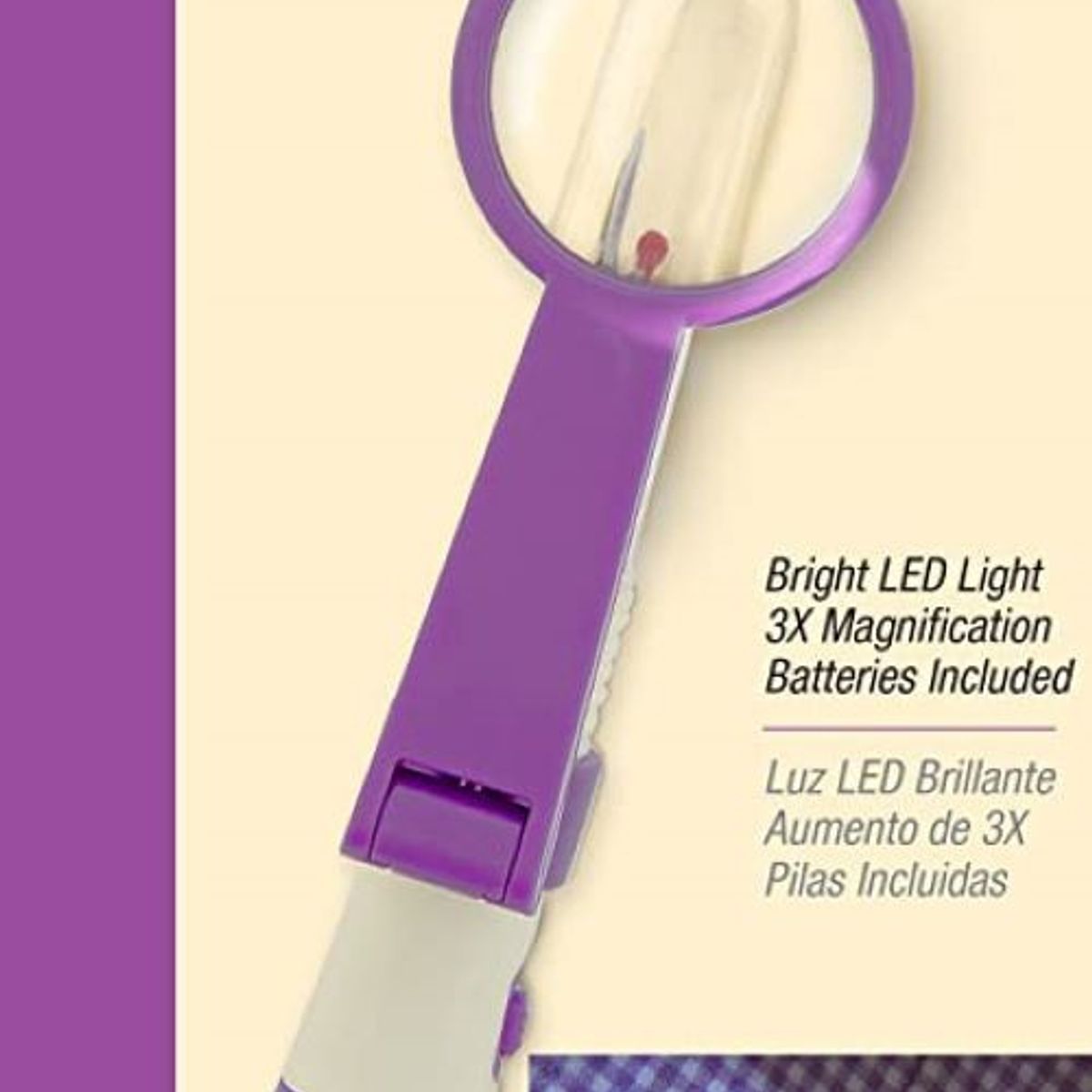 PRYM - Descosedor Lupa Con Luzled Especial Tejido Oscuro Dritz Prym