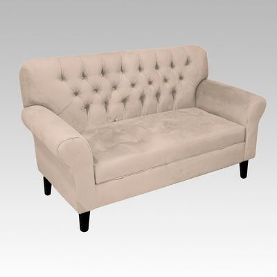 Imagen 2 del producto Sofá Baúl 2 Cuerpos Estilo Capitoné Berlín Lite - Beige