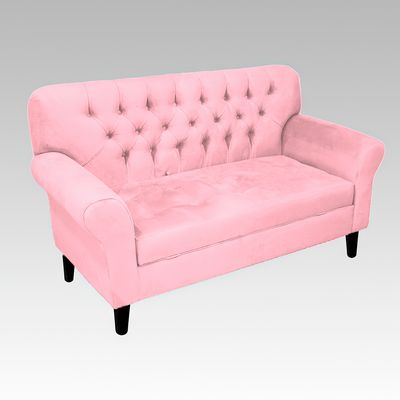 Imagen 2 del producto Sofá Baúl 2 Cuerpos Estilo Capitoné Berlín Lite - Rosa