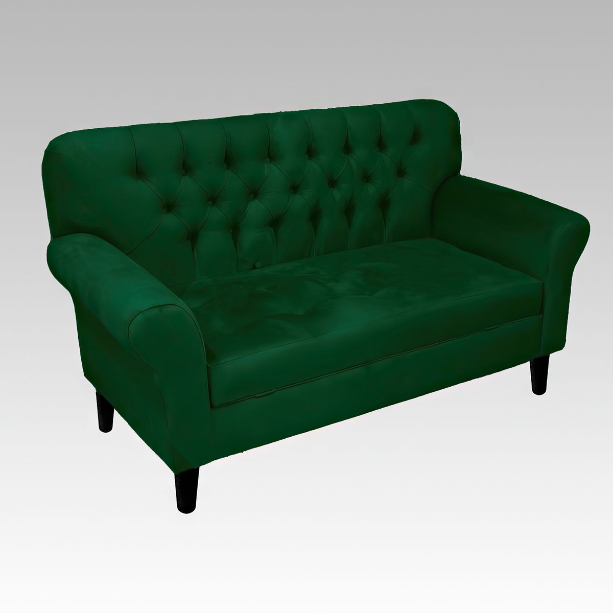 GENERICO - Sofá Baúl 2 Cuerpos Estilo Capitoné Berlín Lite - Verde