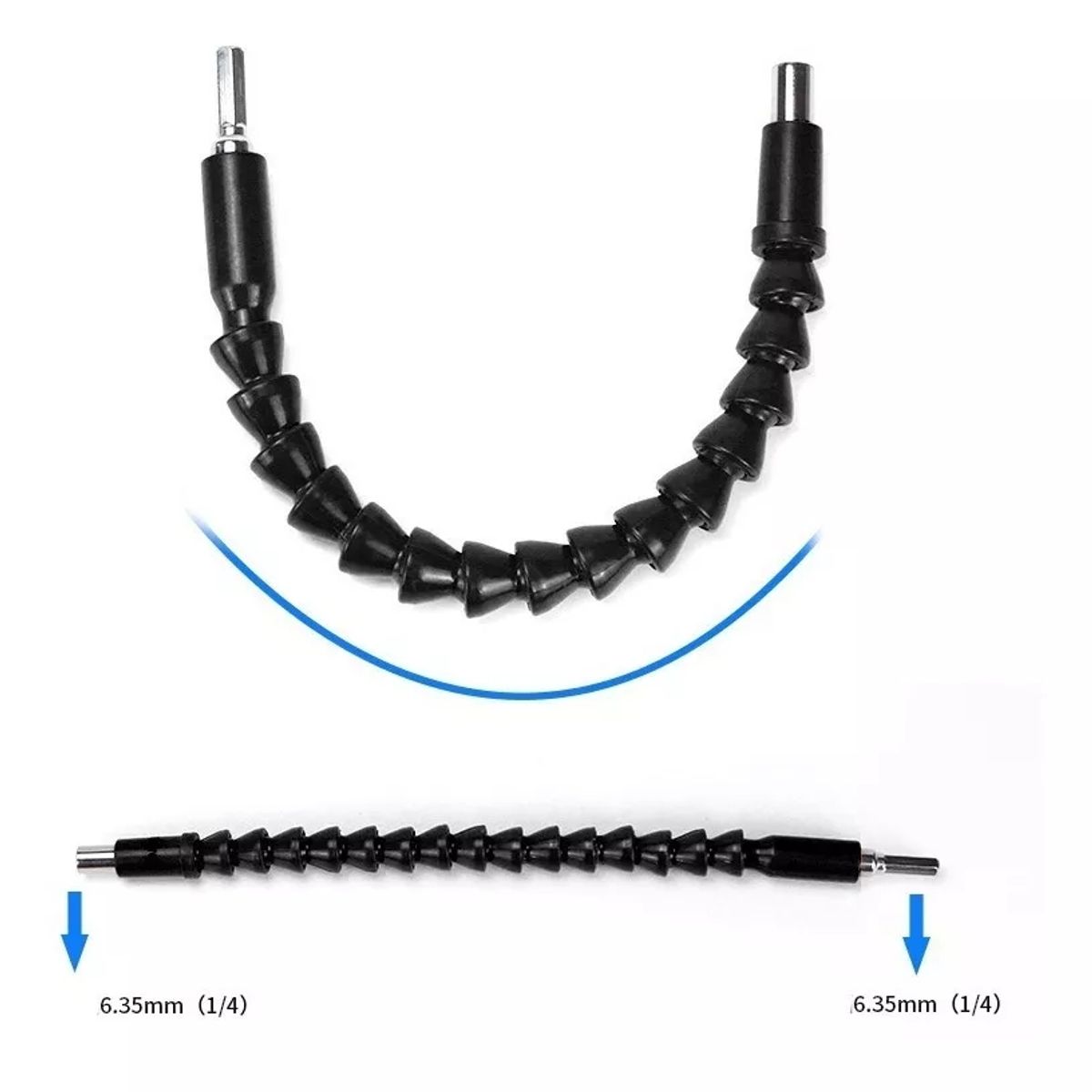 KUANGYE - Set Extension Flexible Atornillador Dado Angulo Herramienta