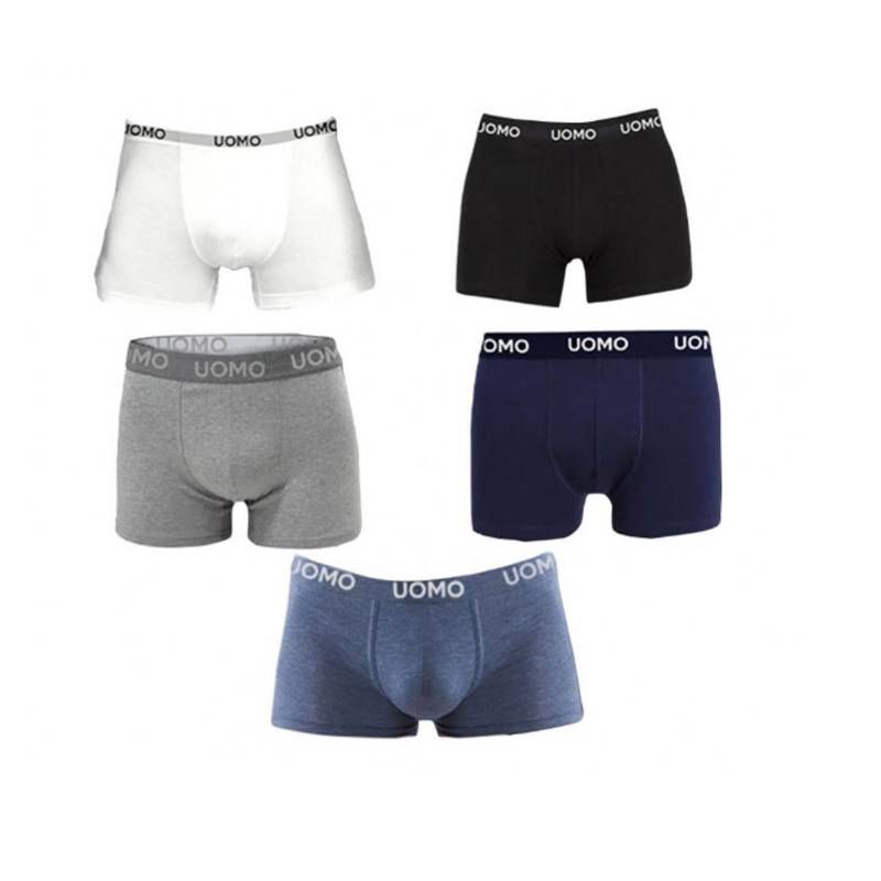EVERSO - Pack 6 Boxer Hombre Liso Colores Surtidos..