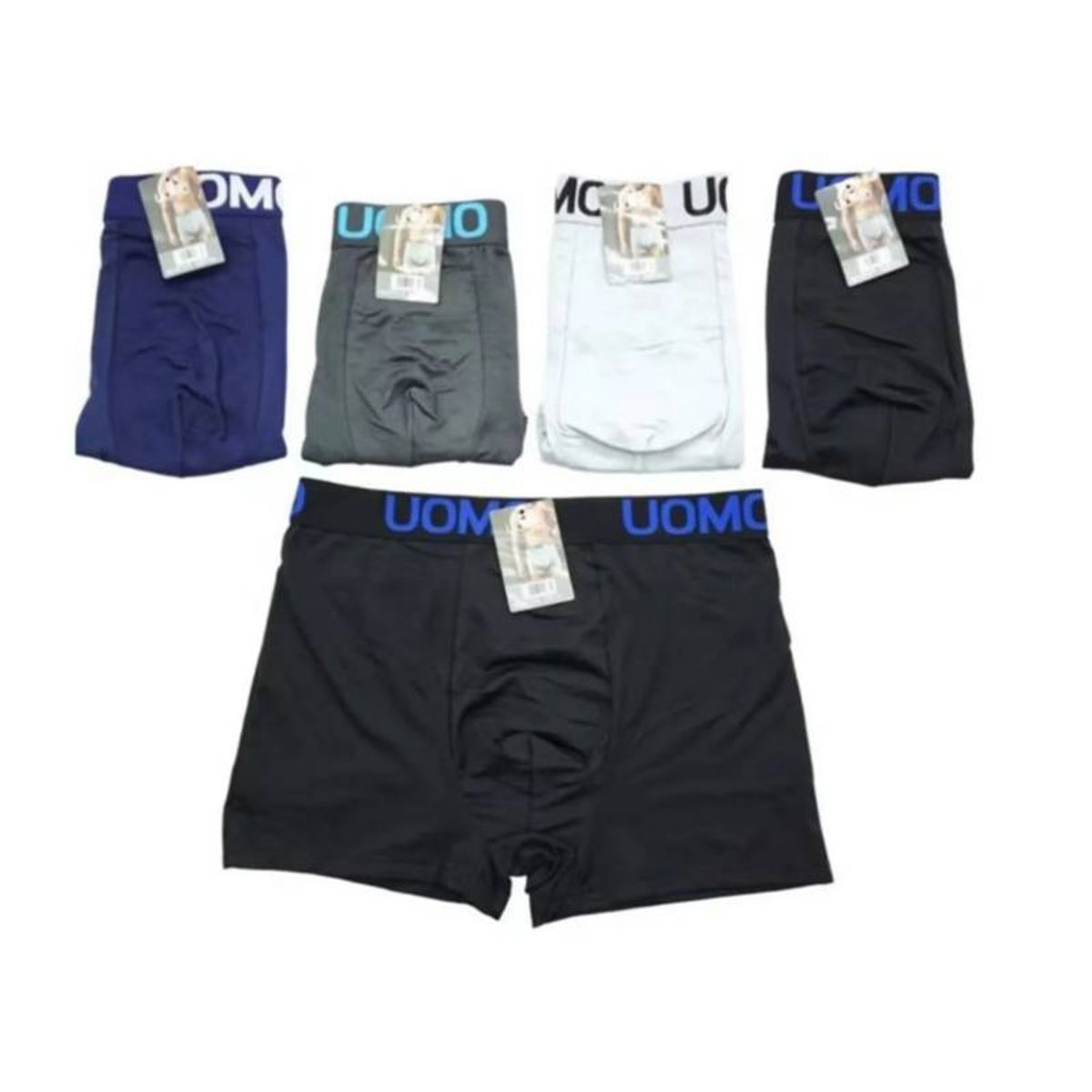 EVERSO - Pack 6 Boxer Hombre Liso Colores Surtidos..