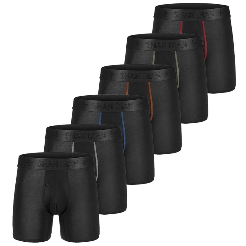SHANDIAN - Ropa interior hombre Pack6 Calzones Hombre Bóxer Algodón Nuevo Peruano