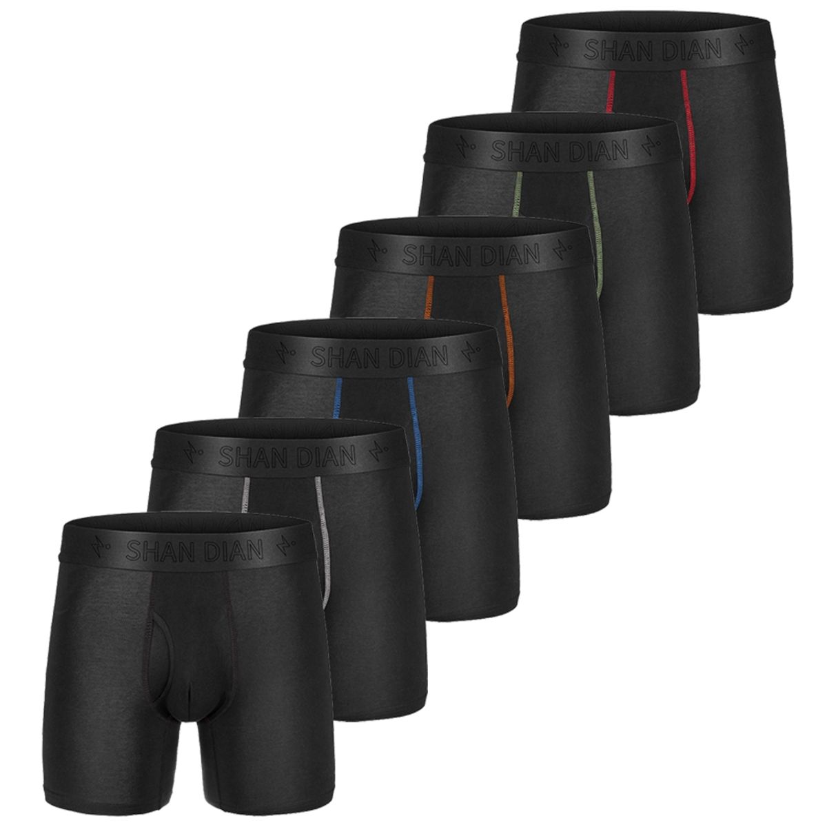 SHANDIAN - Ropa interior hombre Pack6 Calzones Hombre Bóxer Algodón Nuevo Peruano