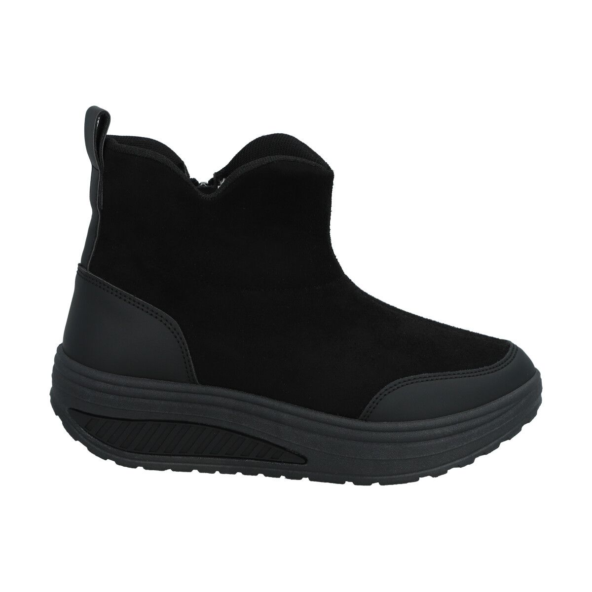 POLICE - Botin Mujer Negro Plataforma Sole Police