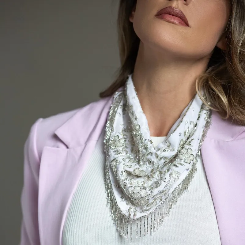 ROSARIA SCARINCI - Pañuelo Luxury Silverstones