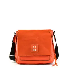 ZIOL - Cartera bandolera con tapa mediana adelia rojo tomate