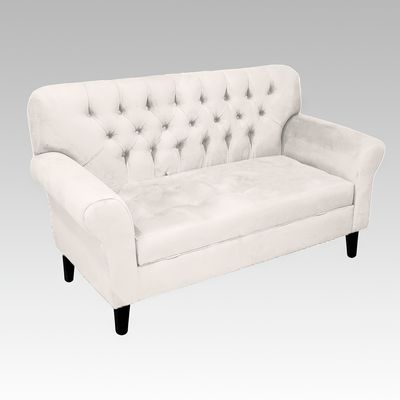 Imagen 2 del producto Sofá Baúl 2 Cuerpos Estilo Capitoné Berlín Lite - Blanco