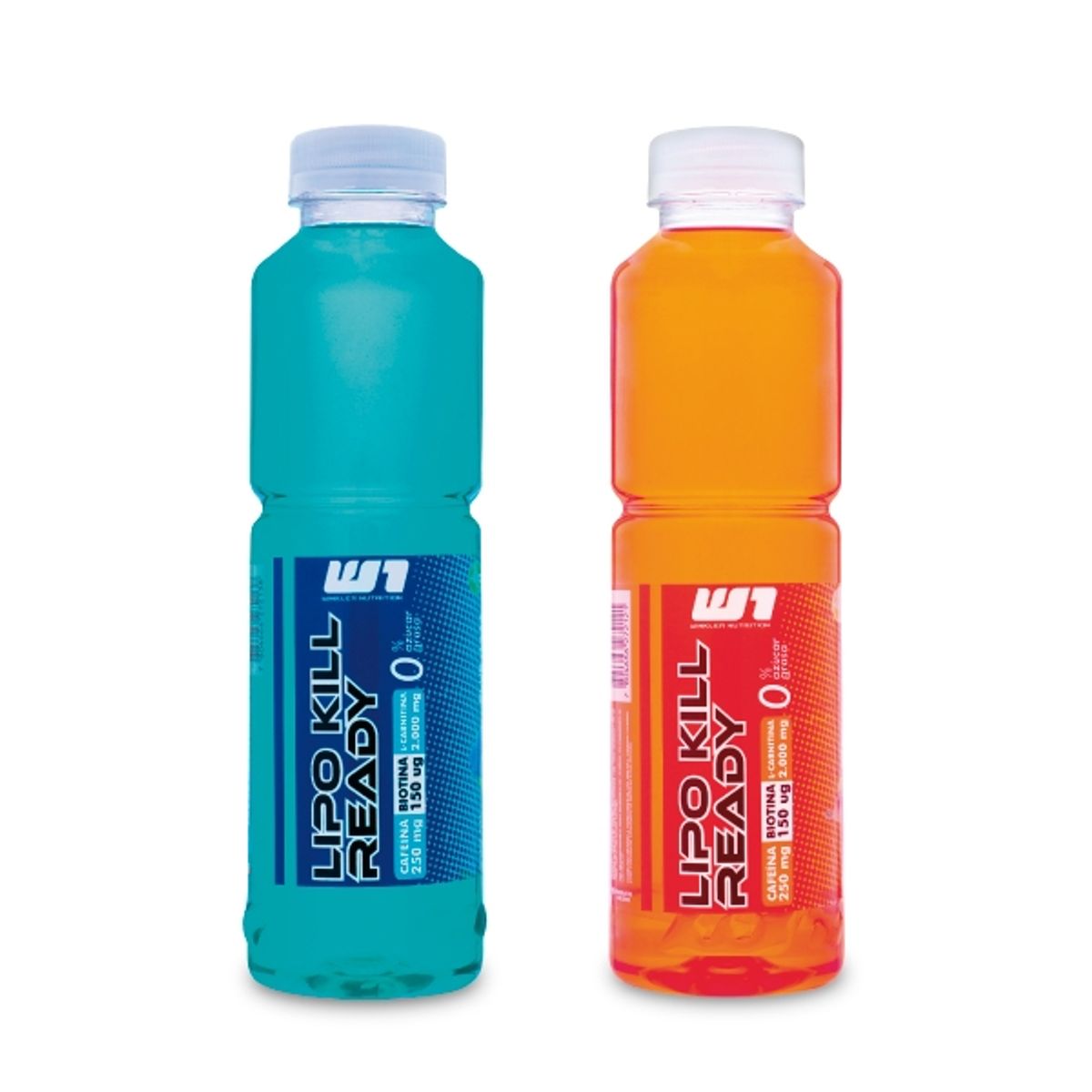 WINKLER NUTRITION - 12 Botellas Lipo Energizantes 250mg cafeína mix sabores 500cc