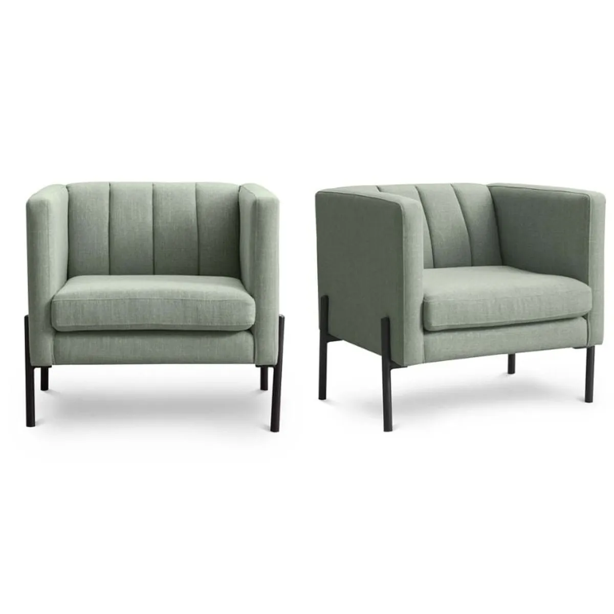 ROSEN - Set 2 Poltronas Rosen Drolet Tela Jade