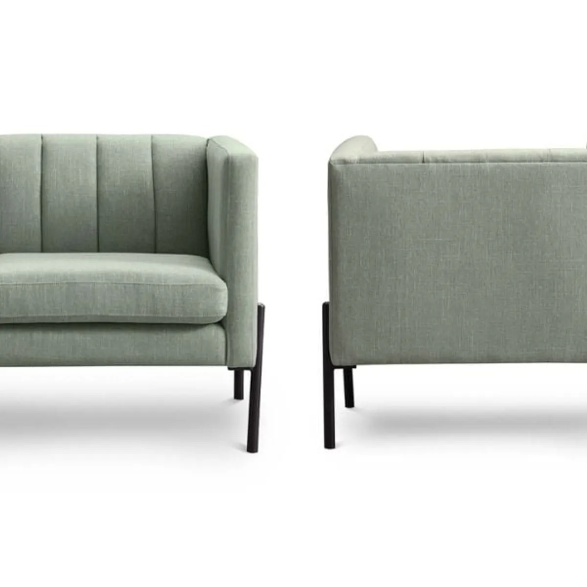 ROSEN - Set 2 Poltronas Rosen Drolet Tela Jade