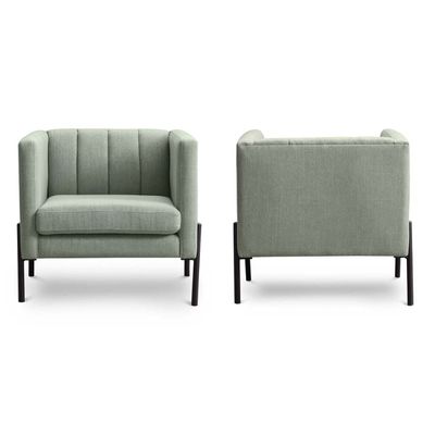 Imagen 2 del producto Set 2 Poltronas Drolet Tela Jade